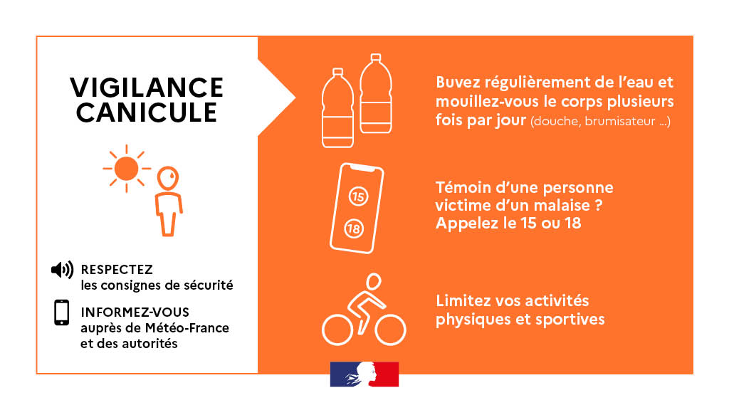 VIGILANCE ORANGE CANICULE